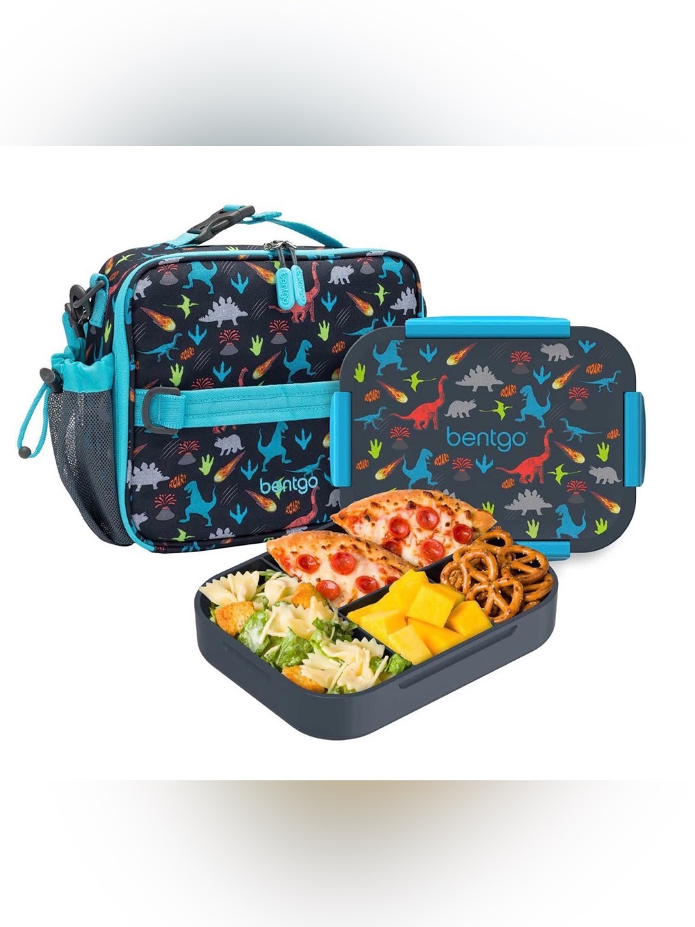 Bentgo 2-Piece Kids Snap & Go Lunch Set: Leak-Proof Lunch Box & Bag - Brand New